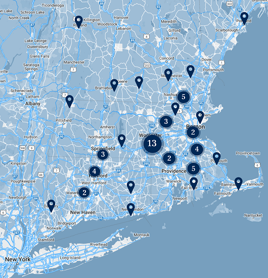 the klein group commercial real estate areas map